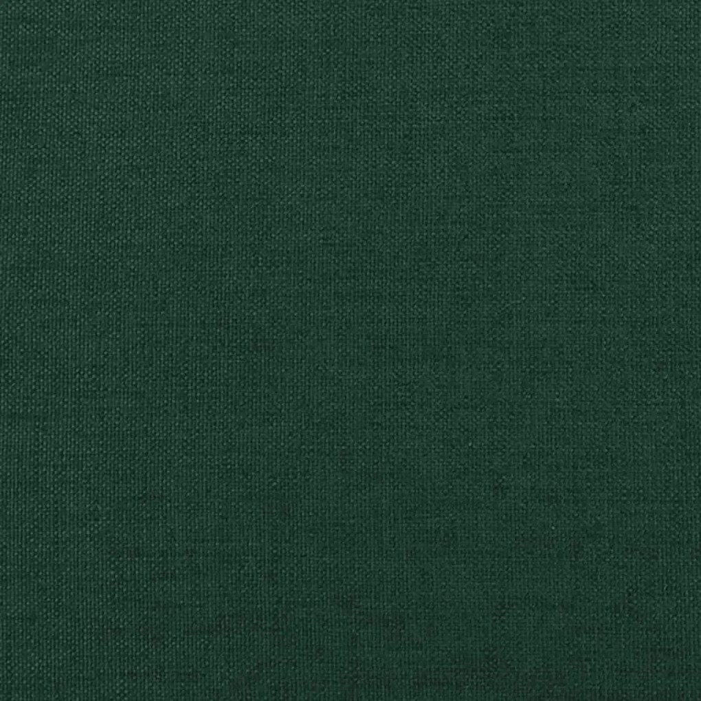 Banco com pernas de madeira tecido verde-escuro