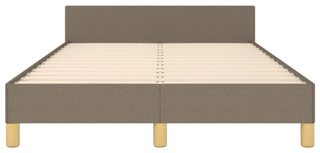Estrutura cama sem colchão 120x200 cm tecido cinza-acastanhado