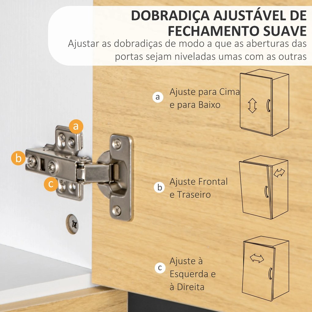 Estante de 5 Níveis Estante para Livros com 5 Portas e Compartimentos Abertos para Sala de Estar Dormitório Estúdio 63x22x166cm Branco e Madeira
