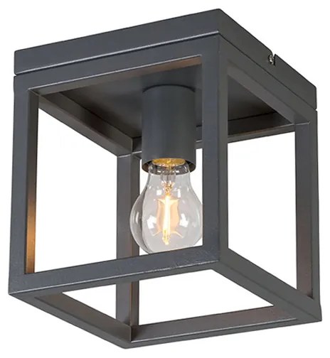 Luminária de teto industrial cinza escuro - Cage Design,Industrial,Moderno