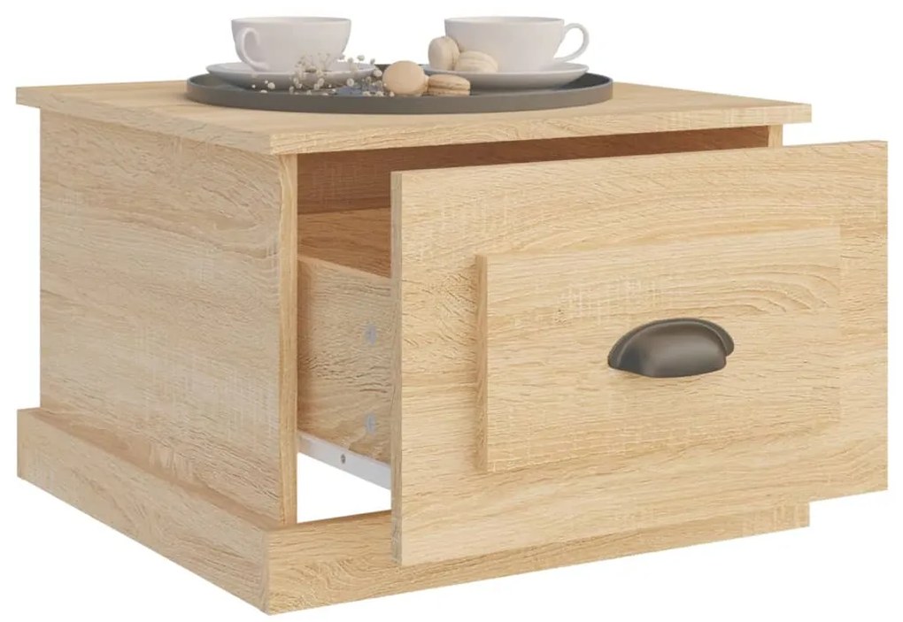 Mesa de centro 50x50x35 cm derivados de madeira carvalho sonoma