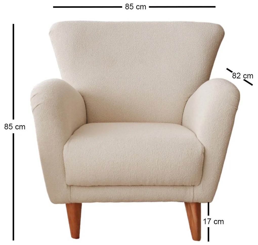 Cadeirão Teddy – Branco – 85x85x82 cm