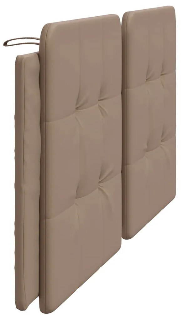 Almofadão de cabeceira 200 cm couro artificial cappuccino