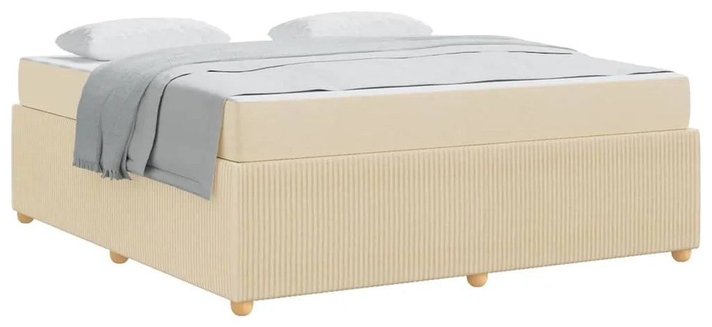 Estrutura da Cama Outros Creme 180 x 200 cm tecido