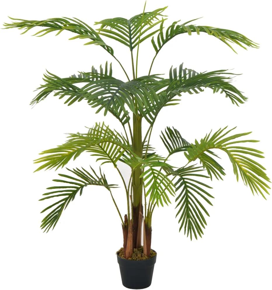 Palmeira artificial com vaso 120 cm verde