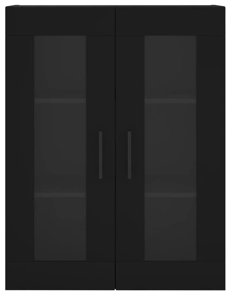 Armário de parede 69,5x34x90 cm preto