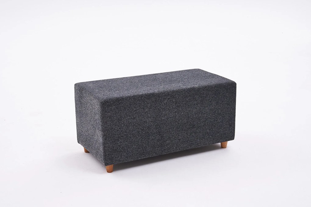 Pouffe Genma Gabbana – Anthracite – 80x40x40 cm
