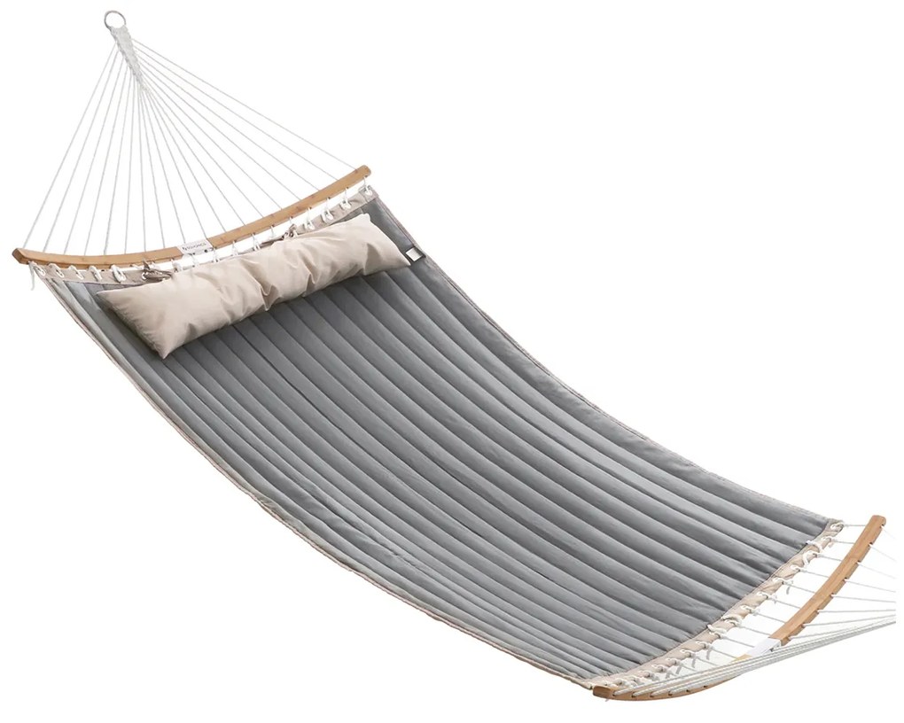 Cama de rede descanso jardim (SUPORTE NÃO INCLUIDO) para 2 pessoas 200 x 140 cm Cinzento-bege