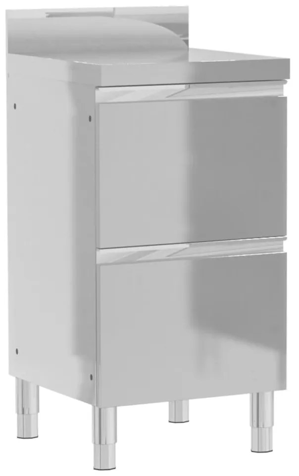 Armários de cozinha comerciais 3 pcs aço inoxidável