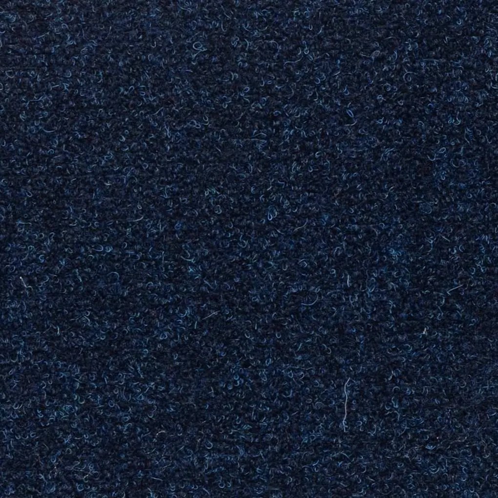 Tapetes de escada adesivos retangulares 15 pcs 76x20 cm azul