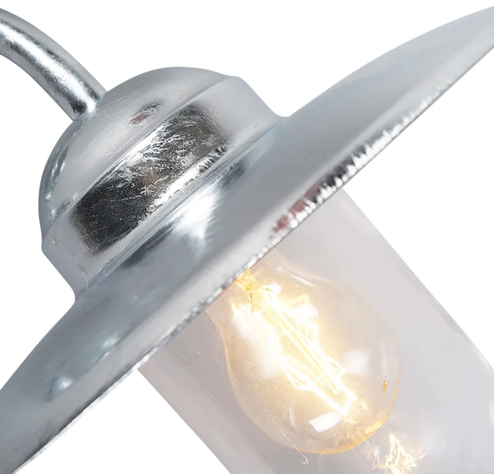 LED Candeeiro de parede exterior inteligente zinco IP44 com Wi-Fi A60 - Munich Retro,Country / Rústico