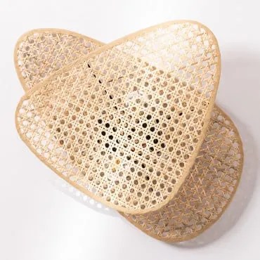 Aplique De Parede Em Rattan Ruly Natural - Sklum