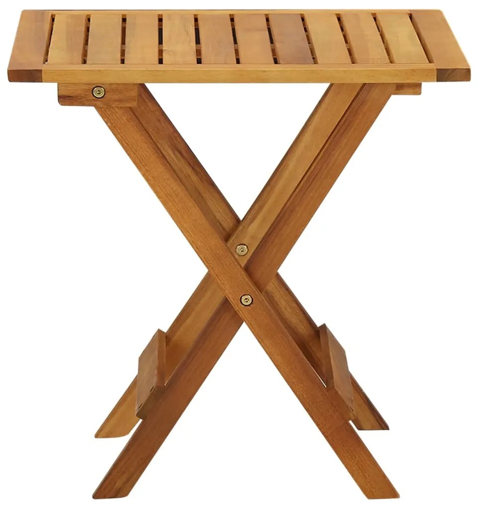 Mesa de bistrô 46x46x47 cm madeira de acácia sólida
