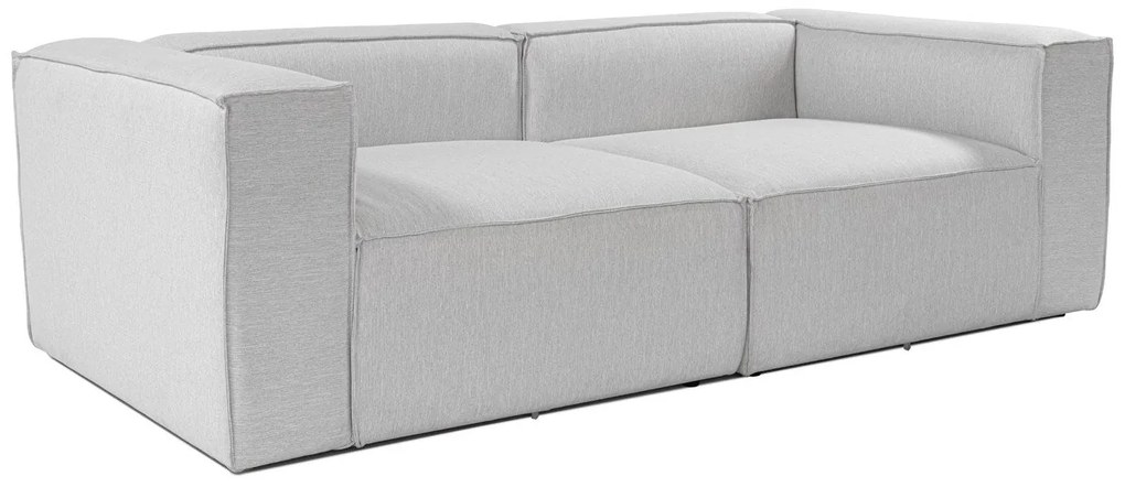 Sofá de 2 Lugares Fora – Cinzento Claro – 66x248 cm