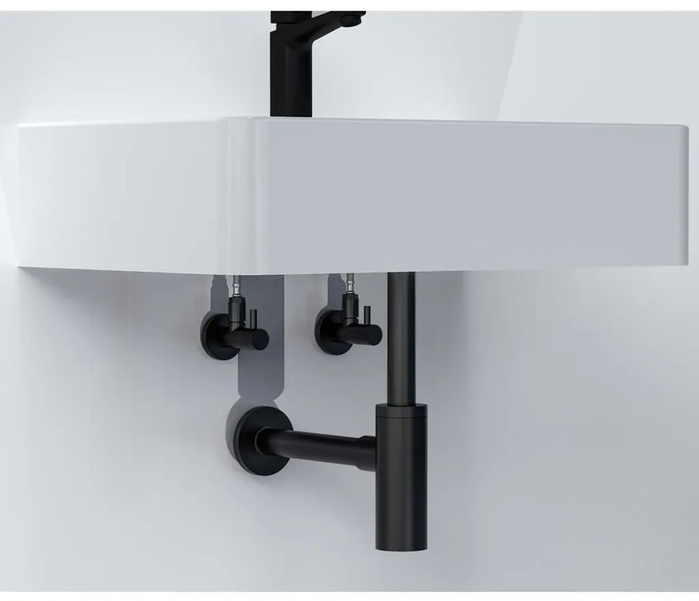 SCHÜTTE Sifão design rígido preto