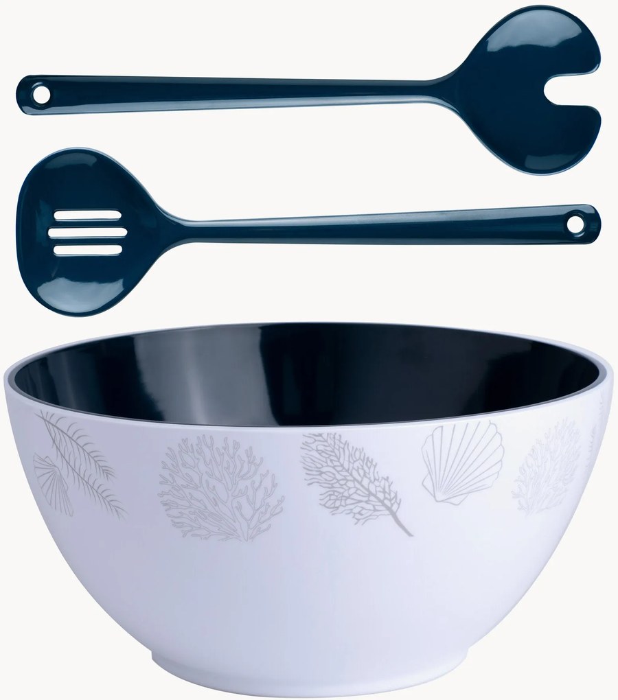 Tigela de salada e talheres Living, conjunto de 3