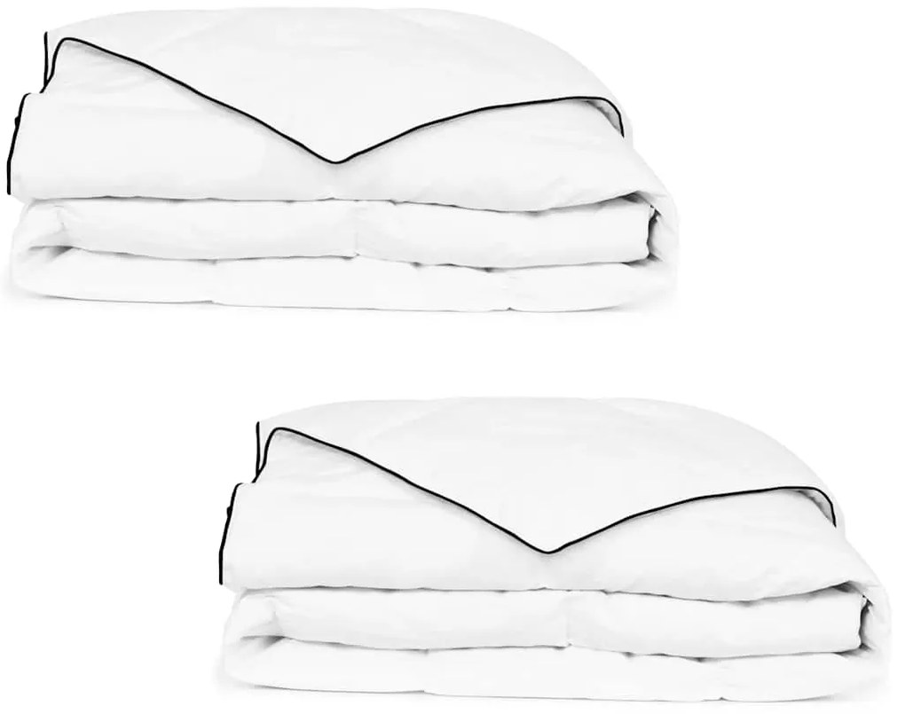 Edredão de inverno penugem 2 pcs 155x220 cm