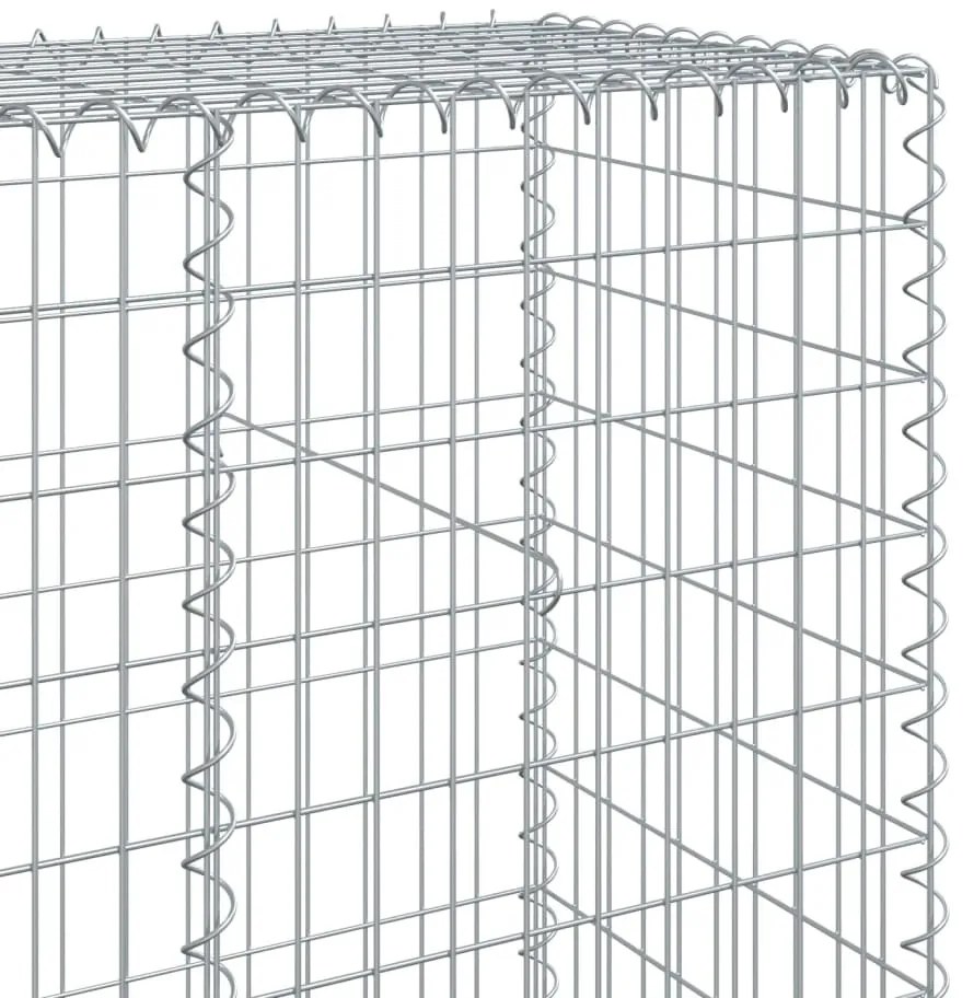 Cesto gabião com cobertura 500x50x200 cm ferro galvanizado