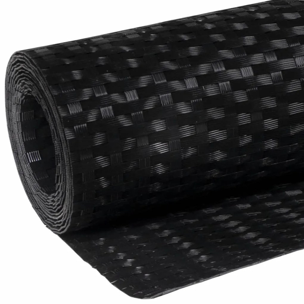 Tela de varanda 300x90 cm vime PE preto