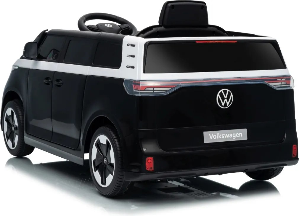 Carro elétrico para Crianças 12V Volkswagen ID BUZZ, Rodas Espuma EVA, assento couro ecológico Preta
