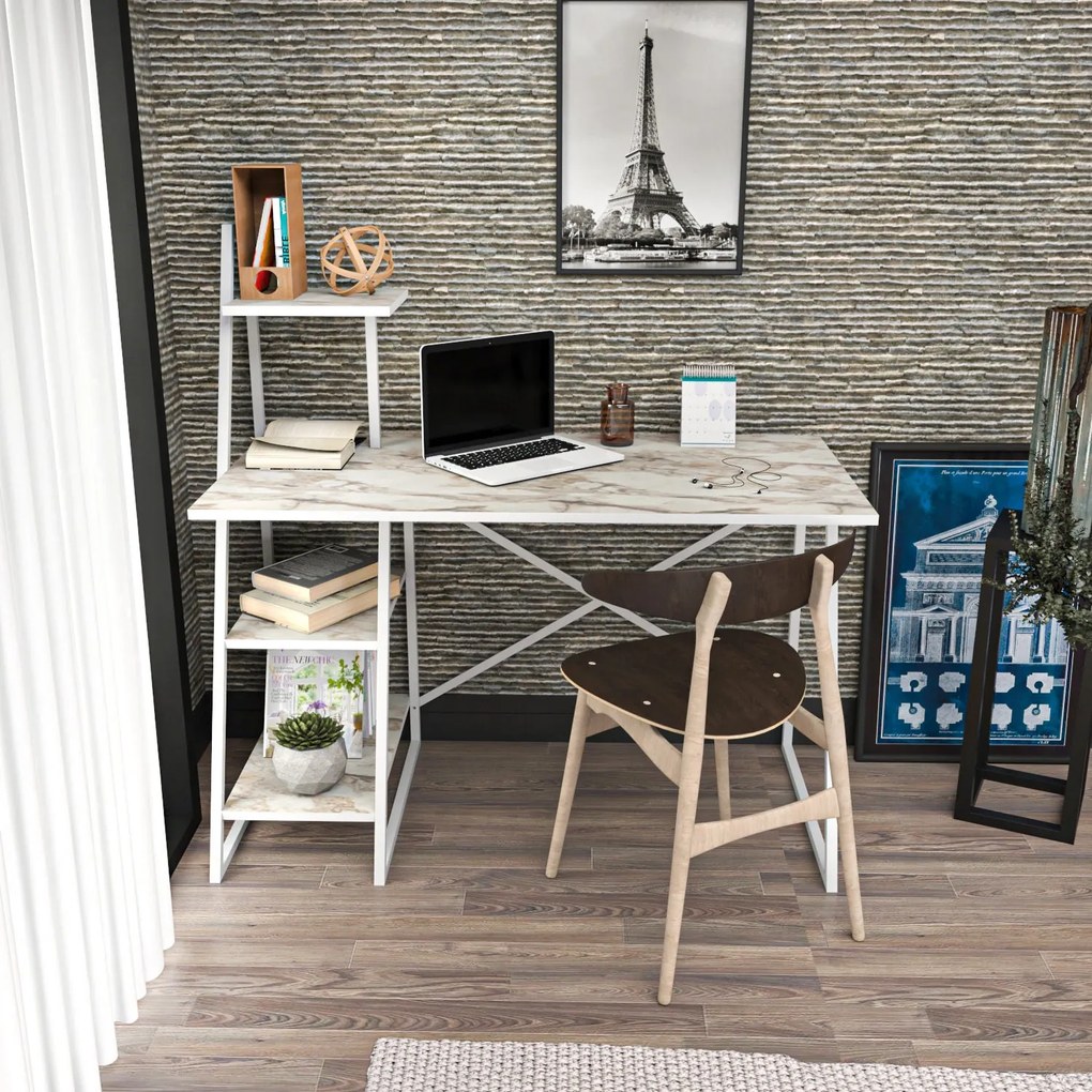 Secretária Admira – Branco – 120 cm x 60 cm x 120 cm