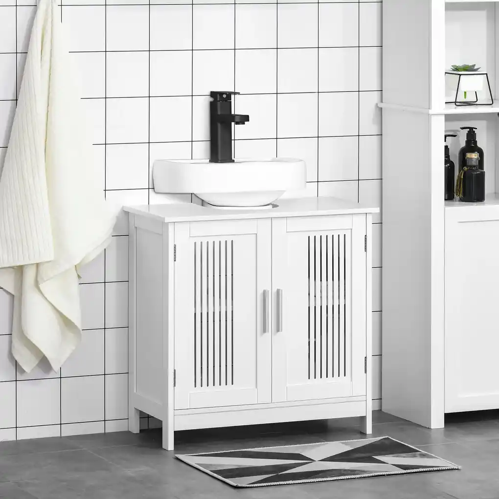 Armário para Casa de Banho – Cor: branco - Madeira – 60 x 30 x 60 cm móveis  lavatório, móvel lavatório, móveis lavatório, móveis para lavatórios, armá
