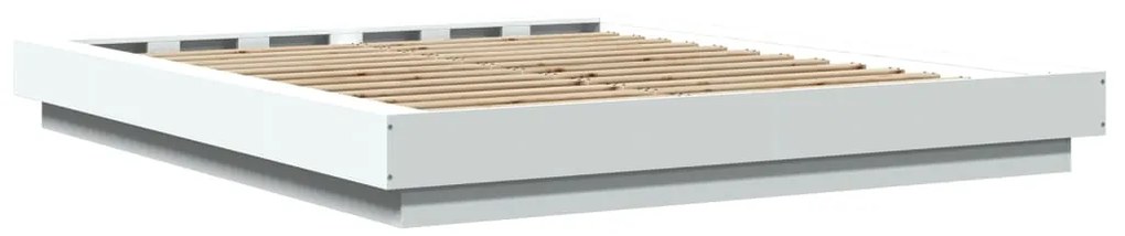 Estrutura de cama 150x200 cm derivados de madeira branco