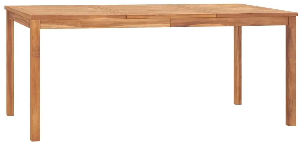 315621 vidaXL Mesa de jantar para jardim 180x90x77 cm madeira teca maciça
