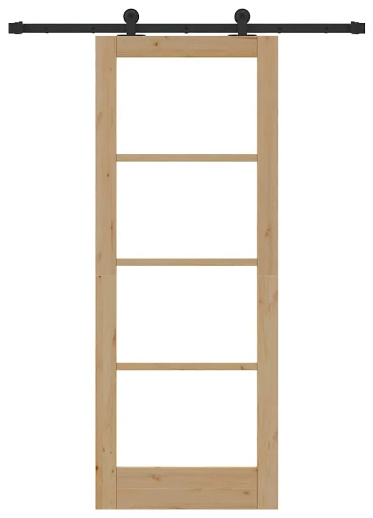 Porta Deslizante vidaXL com Conjunto de Hardware "ORKDAL" 78x202 cm