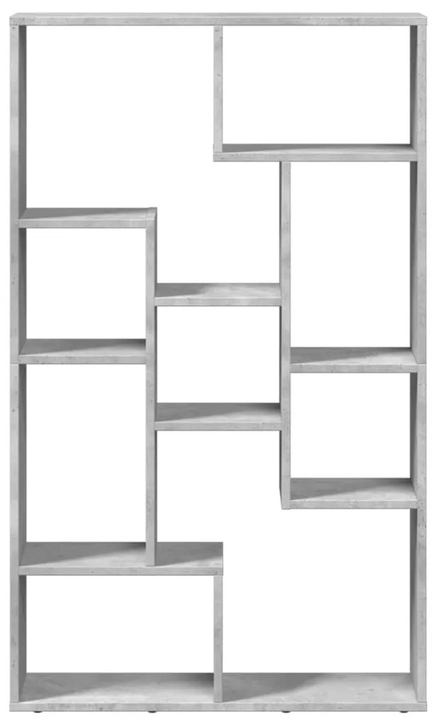 Estante 72x20x120 cm derivados de madeira cinzento cimento