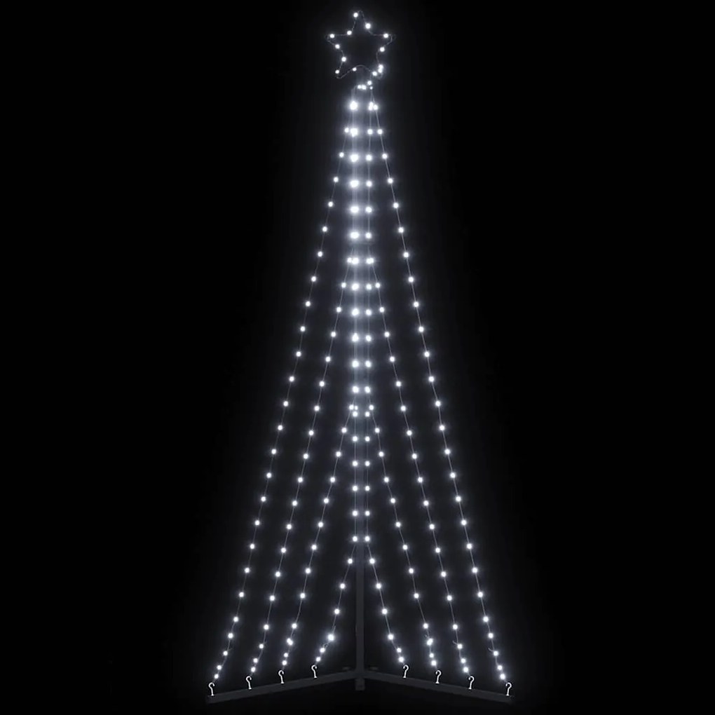 LED Árvore de Natal 339 LEDs Branco Frio 187 cm