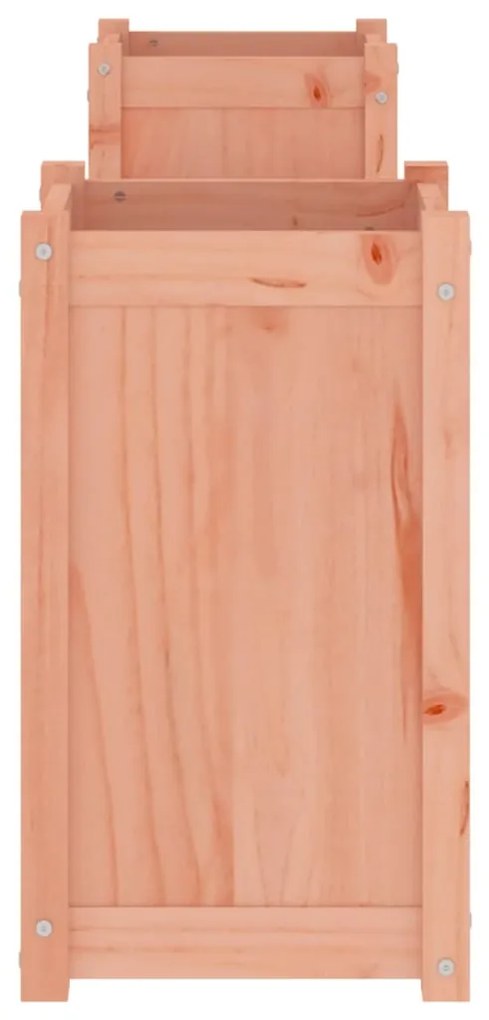 Banco com vasos 180x36x63 cm madeira de douglas maciça