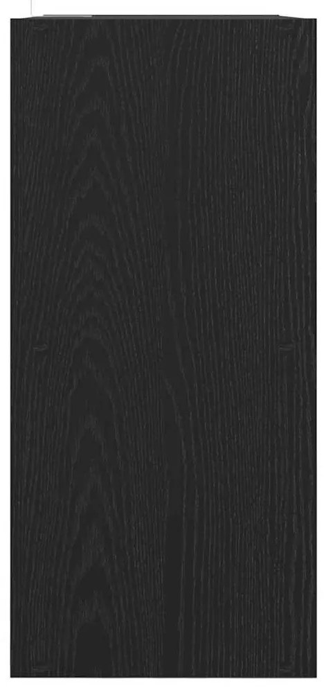 Estante vidaXL Preto Carvalho 68,5x32x68,5 cm Madeira engenharia