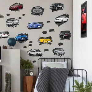 Autocolantes de parede - Carros desportivos