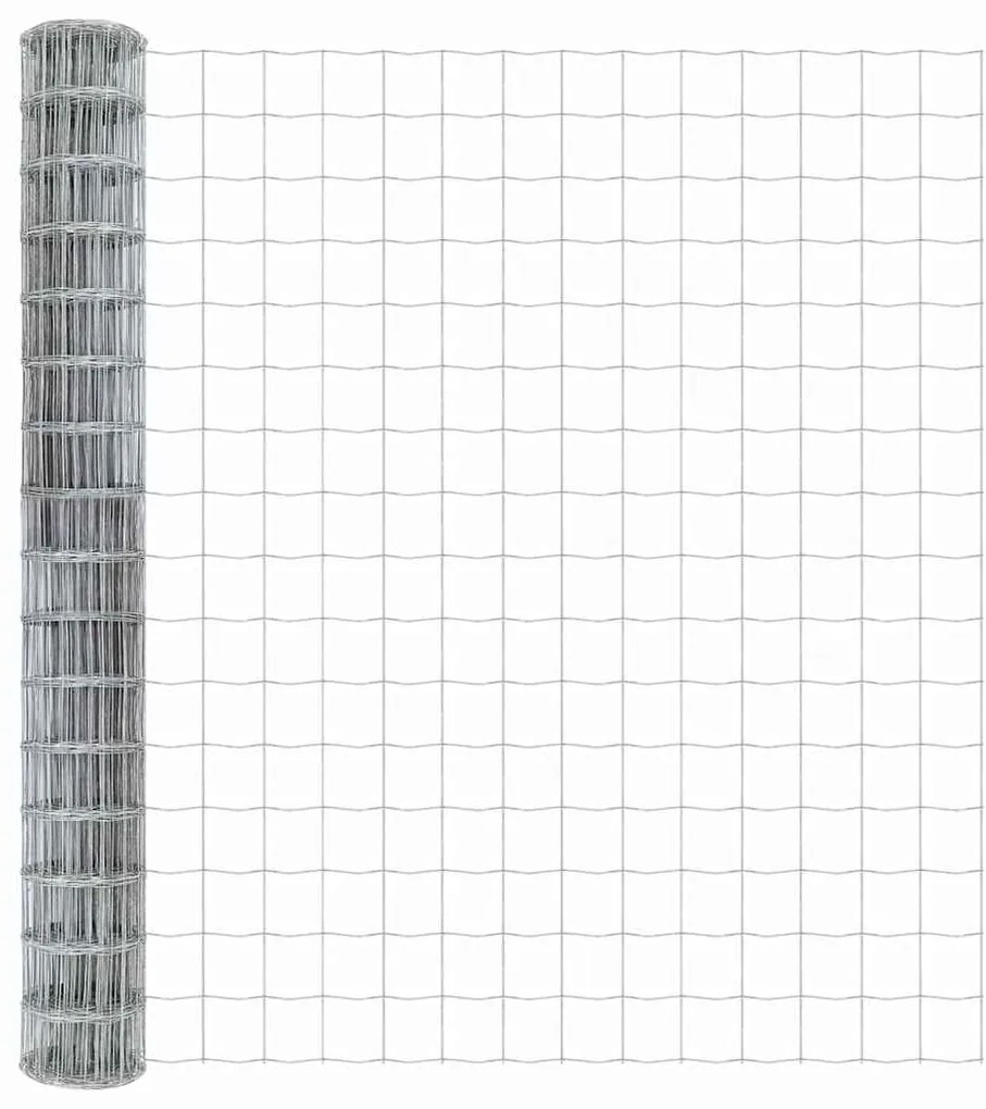 Cerca Euro com 7 postes de espinho 1,5x10 m em aço galvanizado