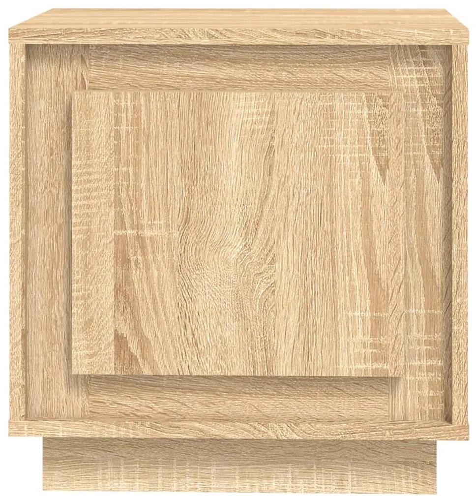 Mesa de cabeceira 44x35x45 cm derivados madeira carvalho sonoma