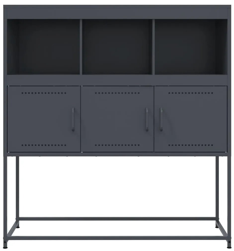 Aparador 100,5x39x107 cm aço antracite