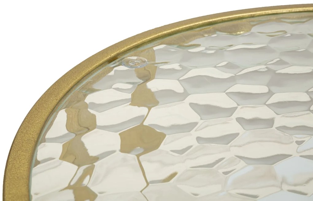 MESA DE CENTRO ANTALIA 90X50X45 CM DOURADA