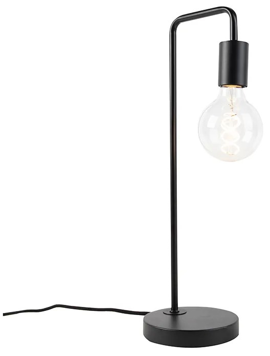 Candeeiro de mesa moderno preto - Facil Moderno