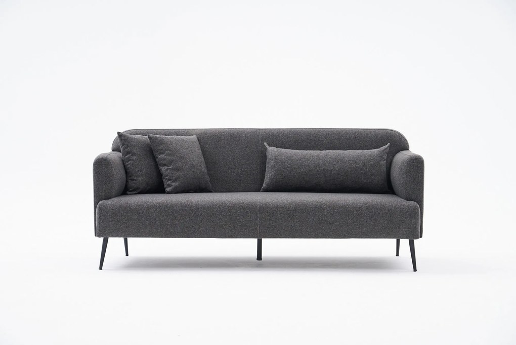 Sofá de 3 Lugares Revos – Antracite – 200 cm x 80 cm x 100 cm