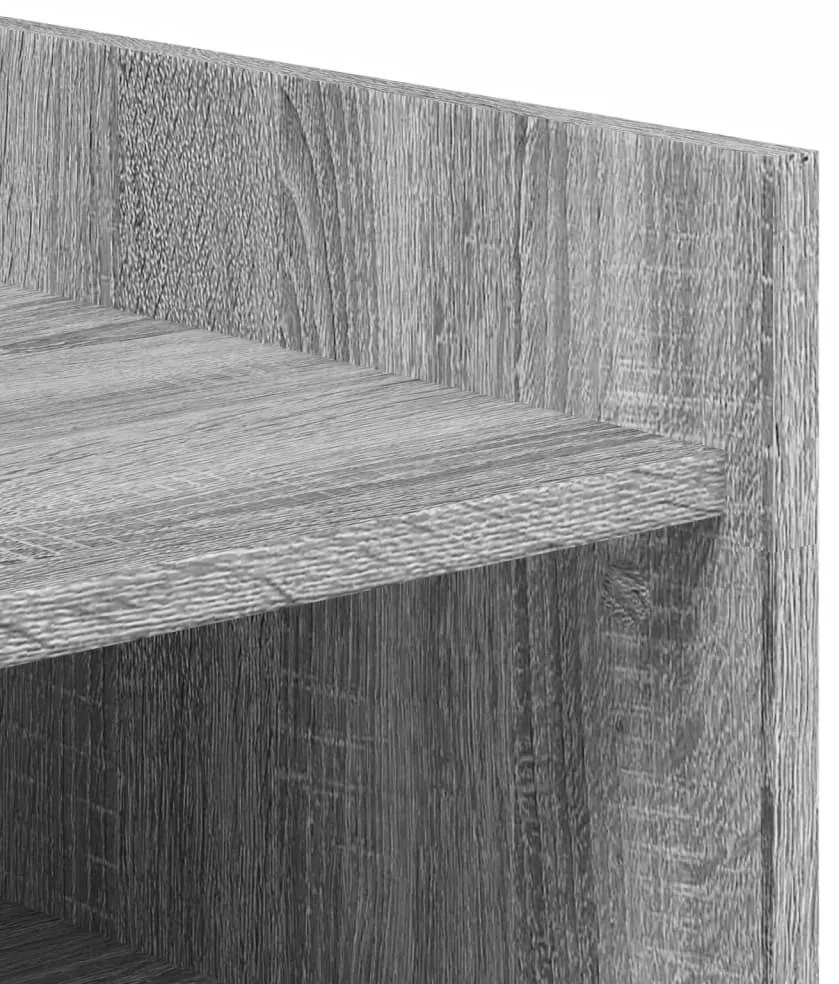 Sapateira 74,5x37,5x100 cm derivados de madeira cinzento sonoma