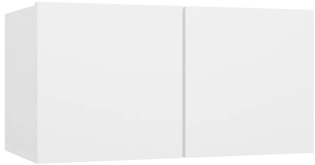 10 pcs conjunto de móveis de TV derivados de madeira branco