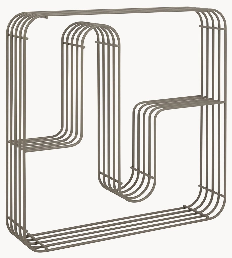Estante de parede em metal Curva
