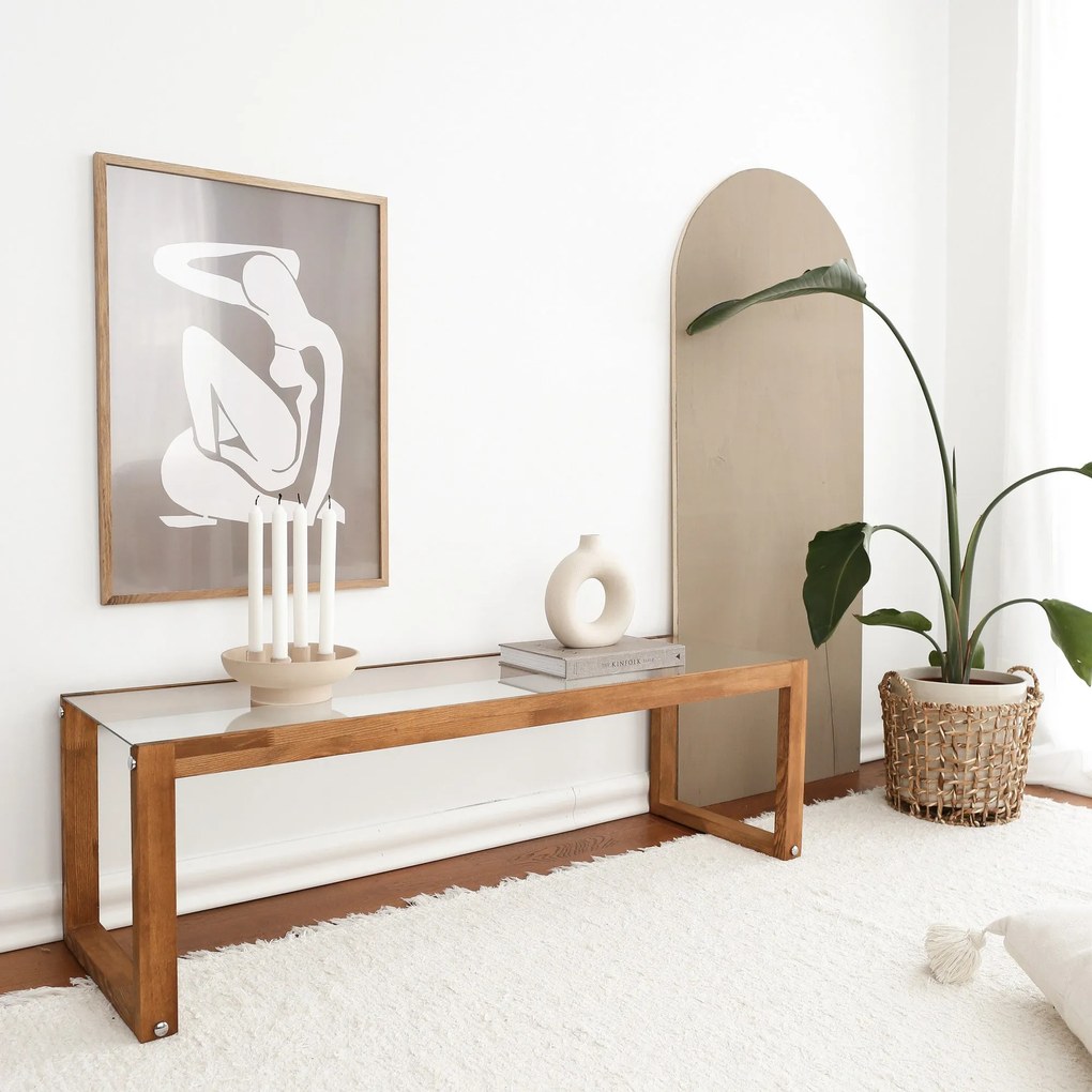 Móvel de TV Via – Madeira – 130 cm x 40 cm x 40 cm