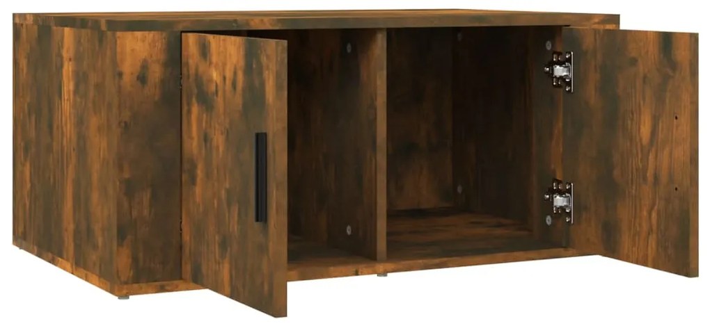 Mesa de centro 80x50x36 cm derivados madeira carvalho fumado