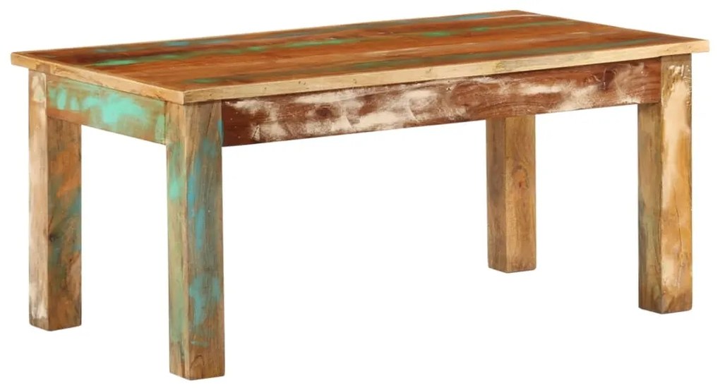 vidaXL Mesa de centro 100x55x45 cm madeira recuperada maciça