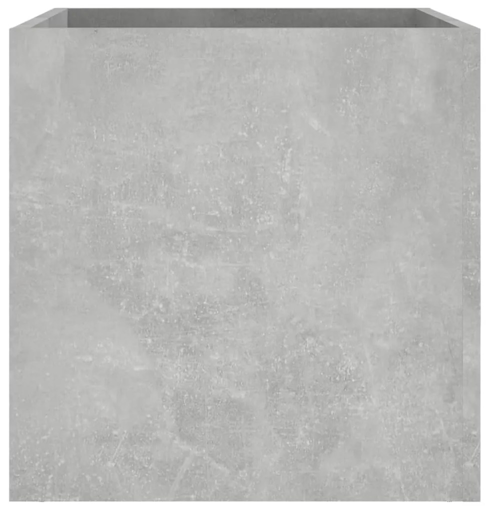 Vaso/floreira 40x40x40 cm madeira processada Concreto Cinza