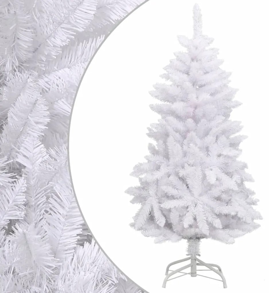 vidaXL Árvore de Natal artificial articulada com suporte 120 cm branco