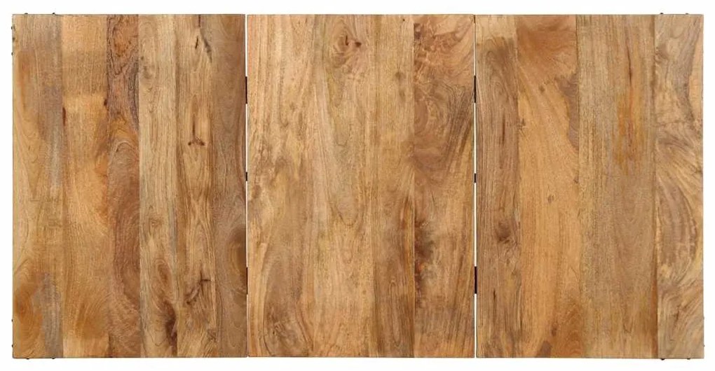 Mesa de jantar 160x80x75 cm madeira de mangueira maciça