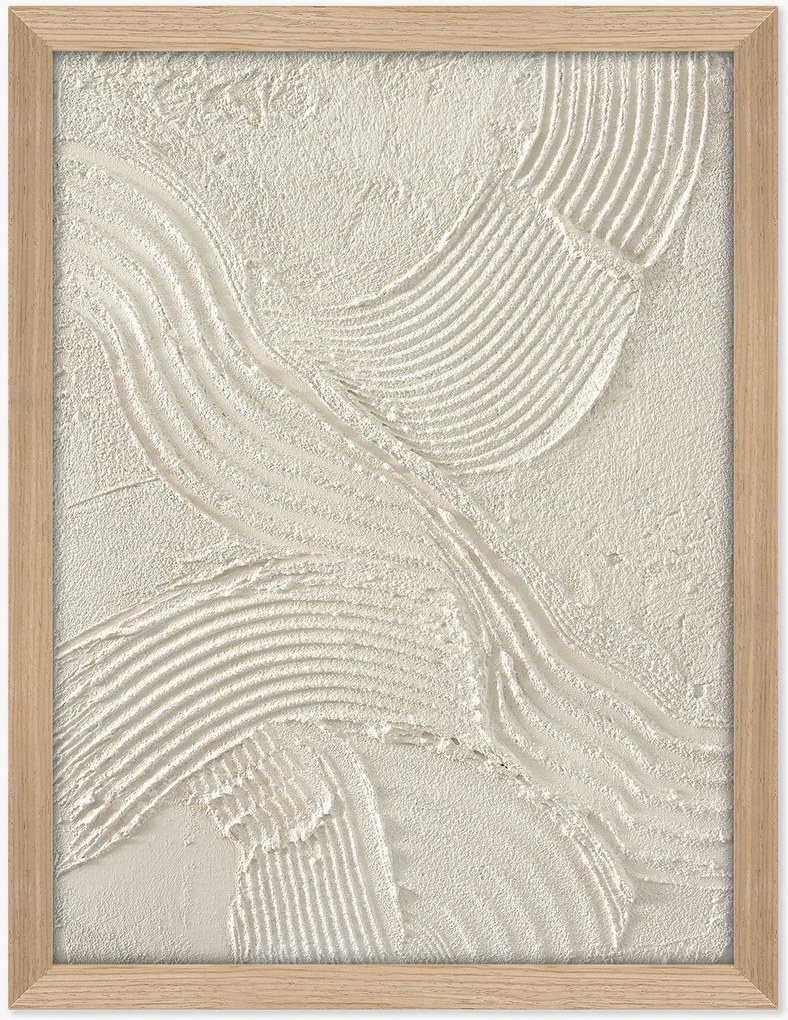 Quadro em tela pintado à mão emoldurado Sand Shadow